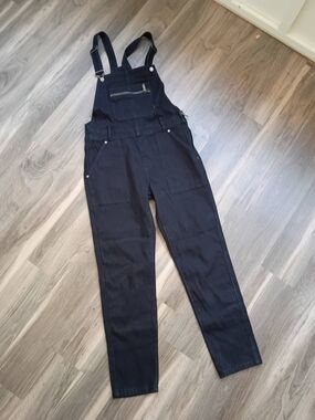 Atwyld Black Denim Overalls - ATWYLD Logo